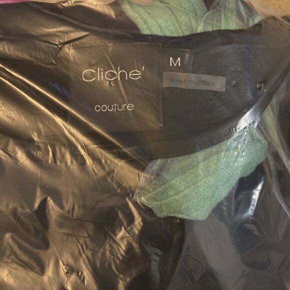 CLICHE’ COUTURE Shortsleeves Hi-Lo Top Blouse - Picture 7 of 7